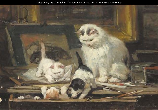 The first drawing lesson - Henriette Ronner-Knip