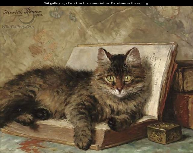 The wise cat - Henriette Ronner-Knip
