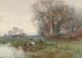 A backwater on the Ouse, Huntingdonshire - Henry Charles Fox