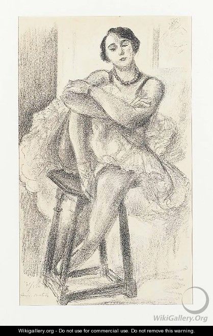 Danseuse au tabouret, from Dix danseuses - Henri Matisse