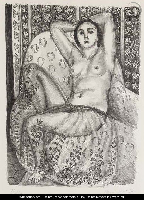 Odalisque assise aAA  la Jupe de Tulle 2 - Henri Matisse