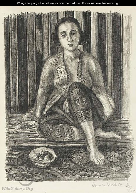 Odalisque a la coupe de fruits - Henri Matisse