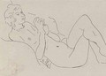 Nu allonge, les Jambes repliees, avec un Collier - Henri Matisse