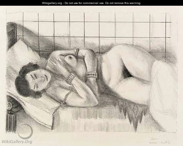 Figure endormie, chale sur les jambes - Henri Matisse