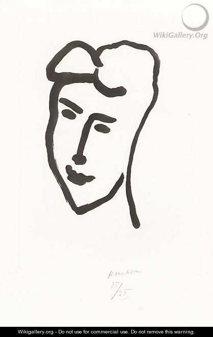 Visage de jeune femme - Henri Matisse