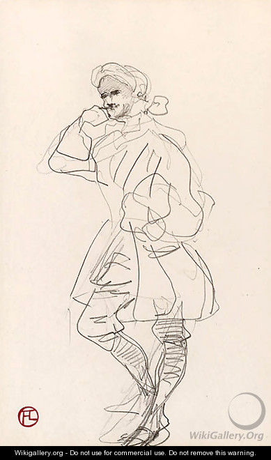 Un marquis - Henri De Toulouse-Lautrec
