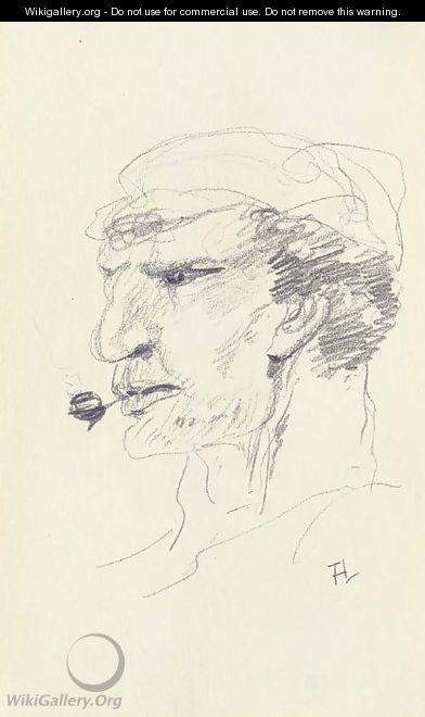 Tete de marin fumant - Henri De Toulouse-Lautrec
