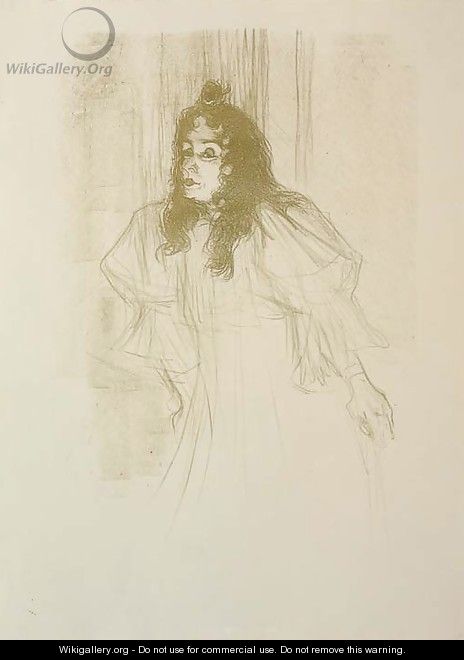 Miss May Belfort en Cheveux - Henri De Toulouse-Lautrec