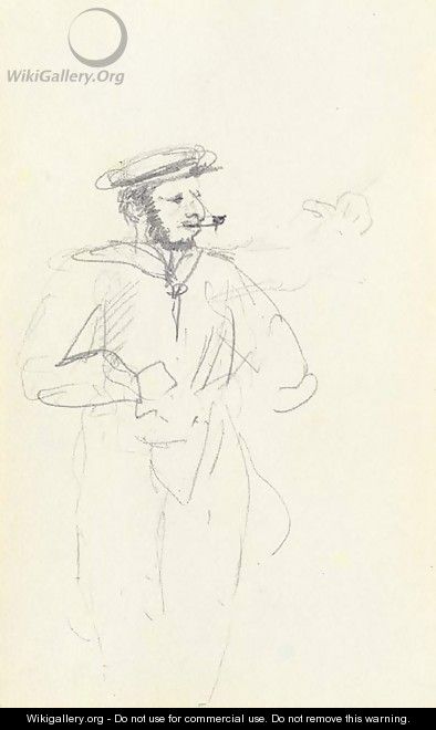 Marin fumant - Henri De Toulouse-Lautrec