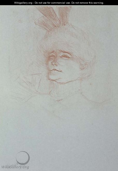 Mademoiselle Marcelle Lender en Buste de trois quarts - Henri De Toulouse-Lautrec