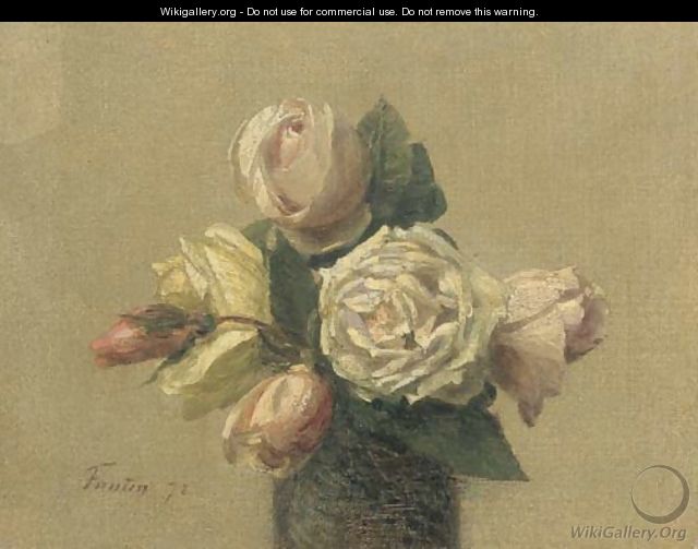 Roses jaunes et roses - Ignace Henri Jean Fantin-Latour
