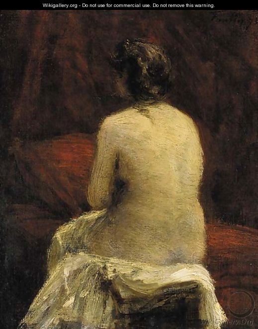 Etude de femme nue vue de dos - Ignace Henri Jean Fantin-Latour