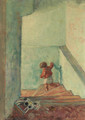 Enfant dans un escalier - Henri Lebasque