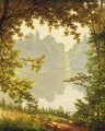 Looking out onto a lake on a summer day - Henri Biva
