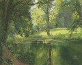 A quiet stretch of the river - Henri Biva
