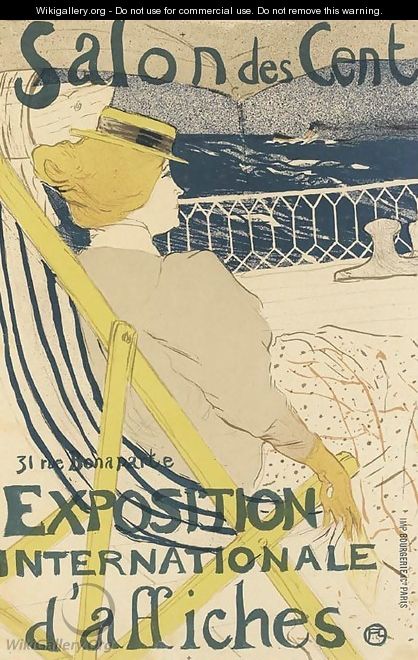 La passagere du 54 -- Promenade en yacht - Henri De Toulouse-Lautrec