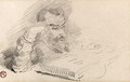 Homme lisant - Henri De Toulouse-Lautrec