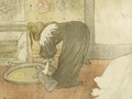 Femme au tub -- Le tub, from Elles - Henri De Toulouse-Lautrec