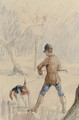 Chasseur et chien - Henri De Toulouse-Lautrec