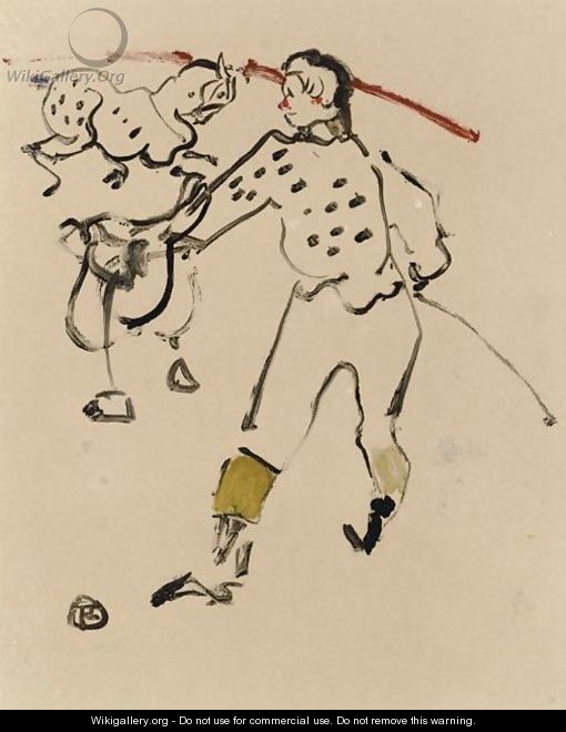 Au Cirque le Clown - Henri De Toulouse-Lautrec