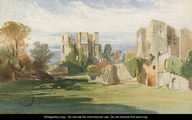 A view of Kenilworth Castle, Warwickshire, from the tiltyard - Harry John Johnson