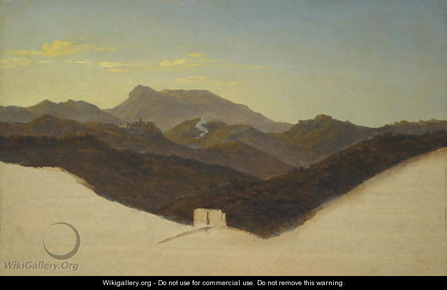 View of San Vito with Monte Guadagnolo in the distance - Heinrich Reinhold