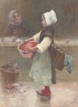The young Breton fishergirl - Hector Caffieri