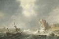 A stormy seascape - Hendrick Staets