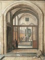 The entrance to a church - Hendrick Van Steenwijck II