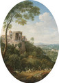 View of the Temple of the Sybil, Tivoli - Hendrik Frans Van Lint