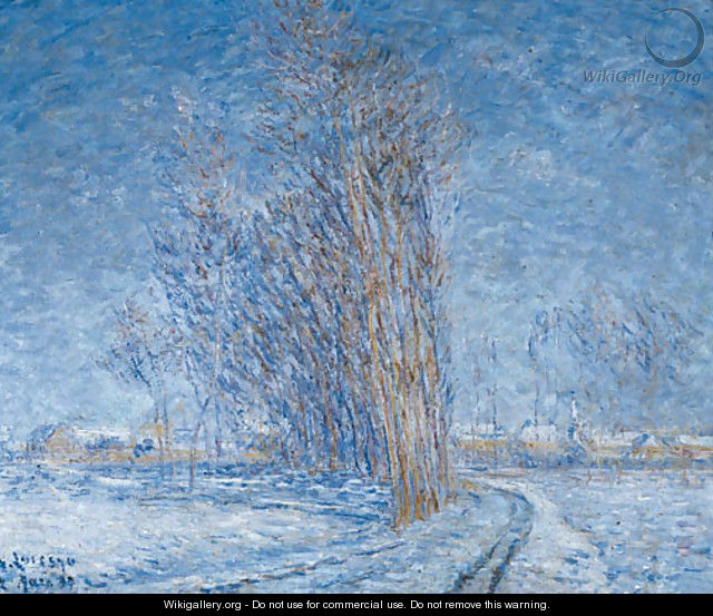 Paysage sous la neige - Gustave Loiseau
