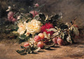 Peonies and Plums - Gustave-Emile Couder