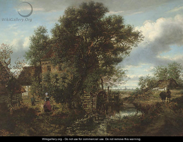 Collecting water at the mill - Gustave Pieron