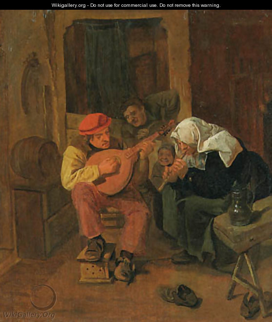 Peasants making Music in an Interior - Harmen Fransz. Hals