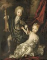 Double portrait of a boy and a girl of the Lister family - Pieter Harmansz Verelst