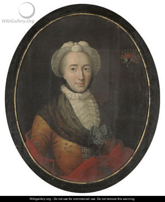 Portrait of Dorothea Allegaard Rosenkrantz - Hans Hansen