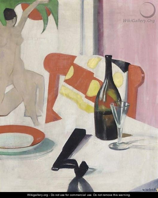 The red chair, circa 1923-1925 - Francis Campbell Boileau Cadell
