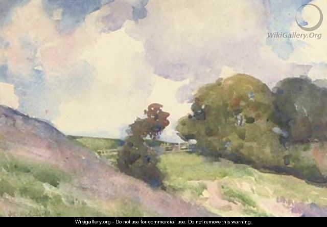 Hilly landscape - Francis Campbell Boileau Cadell