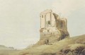 Ruin by the road going to Pont Lamentana, Italy - Francis Towne