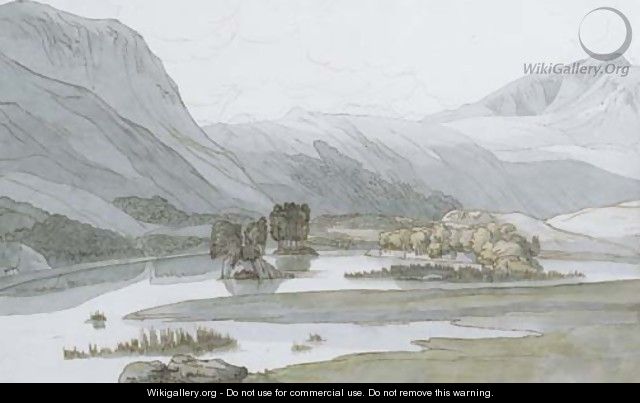 A valley in the Lake District - Francis Towne
