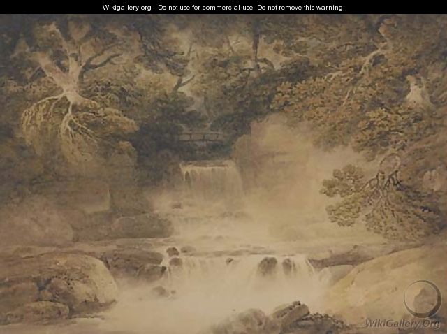 Cascade in Cottendale, the head of Wensleydale - Francis Nicholson