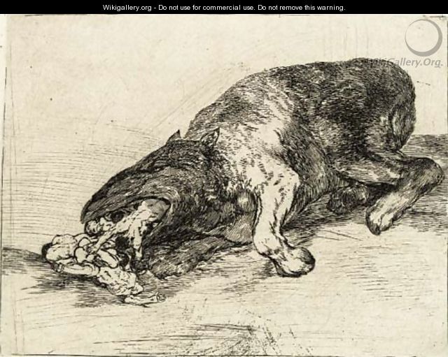 Fiero monstruo - Francisco De Goya y Lucientes