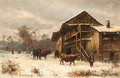 Winter on the Farm - Marie-Regis-Francois Gignoux