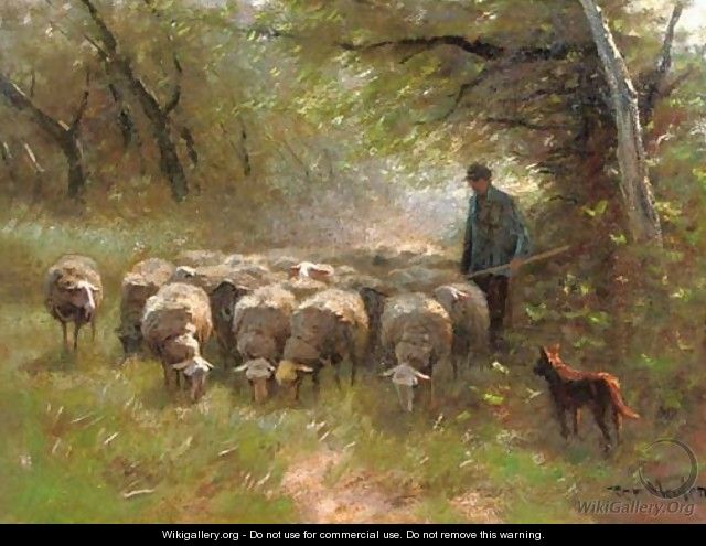 Grazing sheep - Francois Pieter ter Meulen