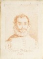 Portrait of Cesar Arbasia, bust-length - Francisco De Goya y Lucientes