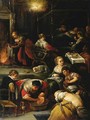 The Birth of the Virgin - Jacopo Bassano (Jacopo da Ponte)