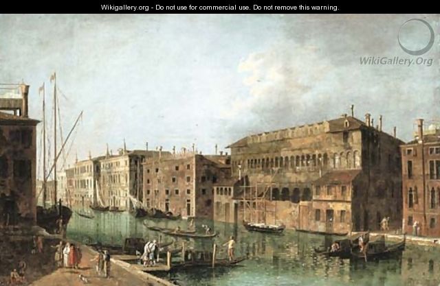 The Grand Canal, Venice, at the Fondaco dei Turchi - Francesco Albotto