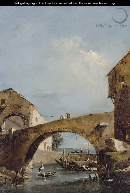 The Porta del Dolo - Francesco Guardi