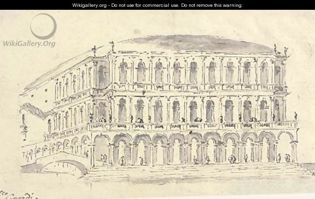 A design for the projected Teatro Manin, Venice - Francesco Guardi