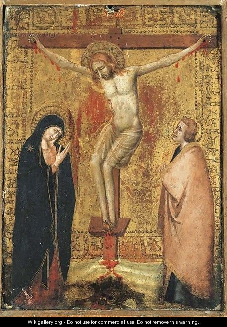 The Crucifixion with the Virgin and Saint John the Evangelist - Giotto Di Bondone